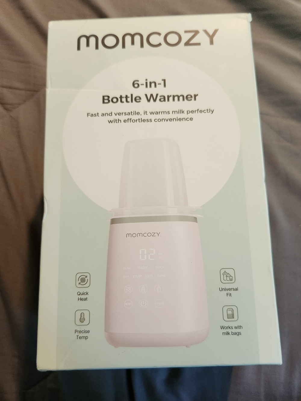 momcozy 6-in-1 Mint Green Bottle Warmer